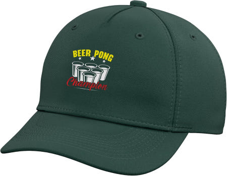 Beer Pong Lover Alcohol Drinker SteMi Apparel [해외]맥주 퐁 챔피언 술 마시기 게임 조절식 야구 모자 One Size Dark Green