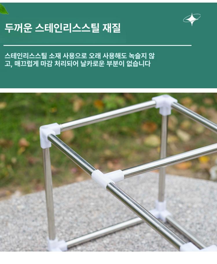 미니 비닐하우스 다육이 온실 발코니 실내 조립식 옥상 길이 50 폭 30 높이 30 세트 - 상세 이미지 2