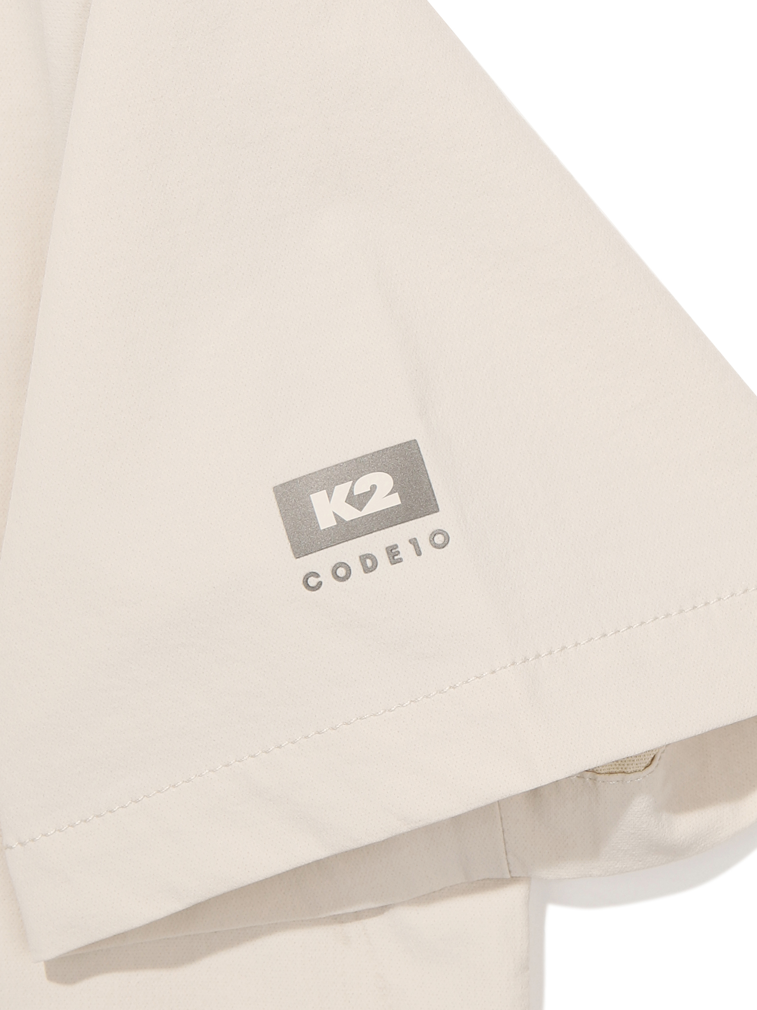 [본사직영] K2 남성 코드텐(CODE10) ICE 우븐 반팔 폴로 W CREAM BEIGE KWM25248W9 이미지 6