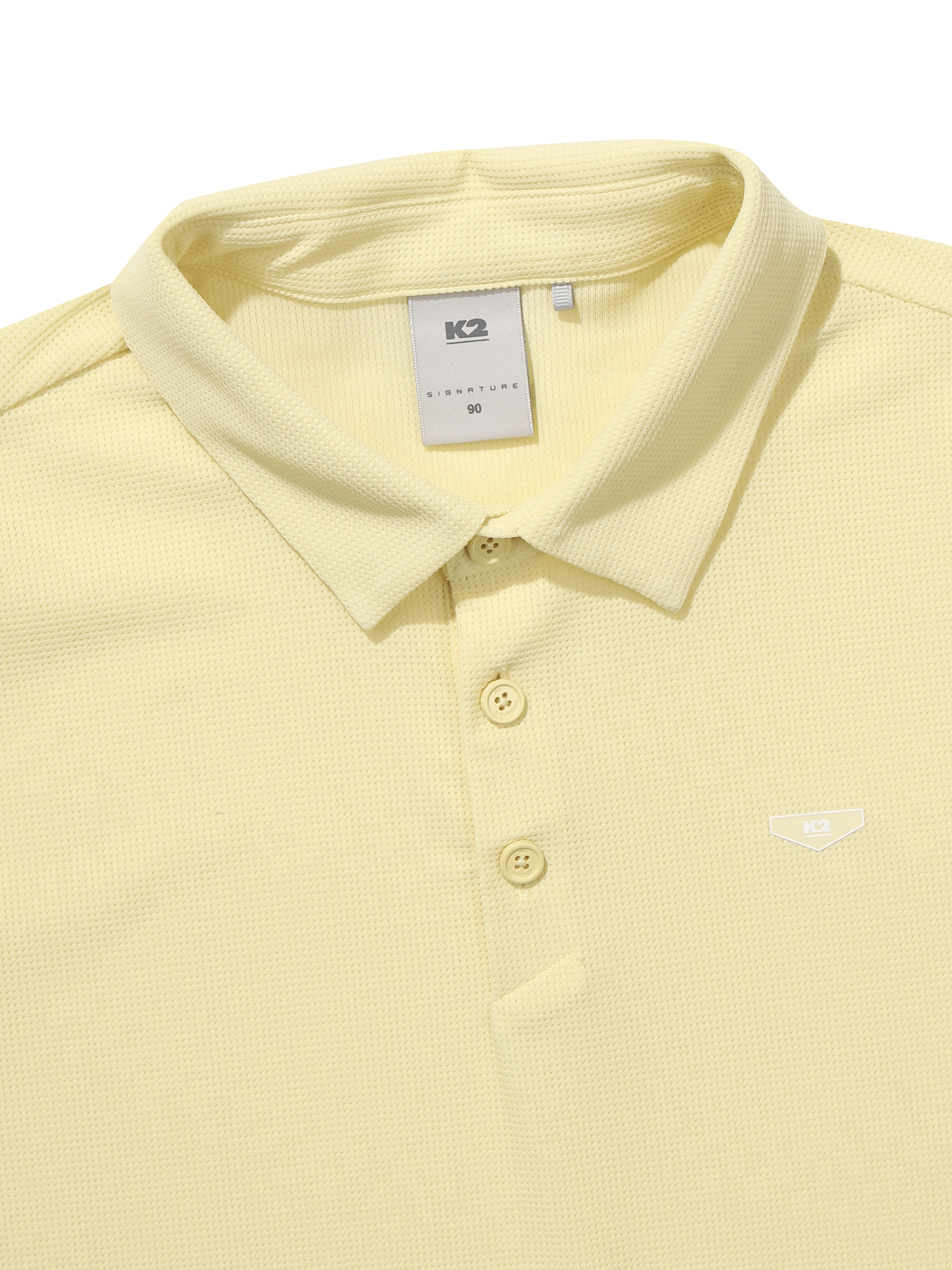 [본사직영] K2 여성 시그니처 파라다이스 긴팔 폴로 W BANANA CREAM KWM252681Y - 상세 이미지 3