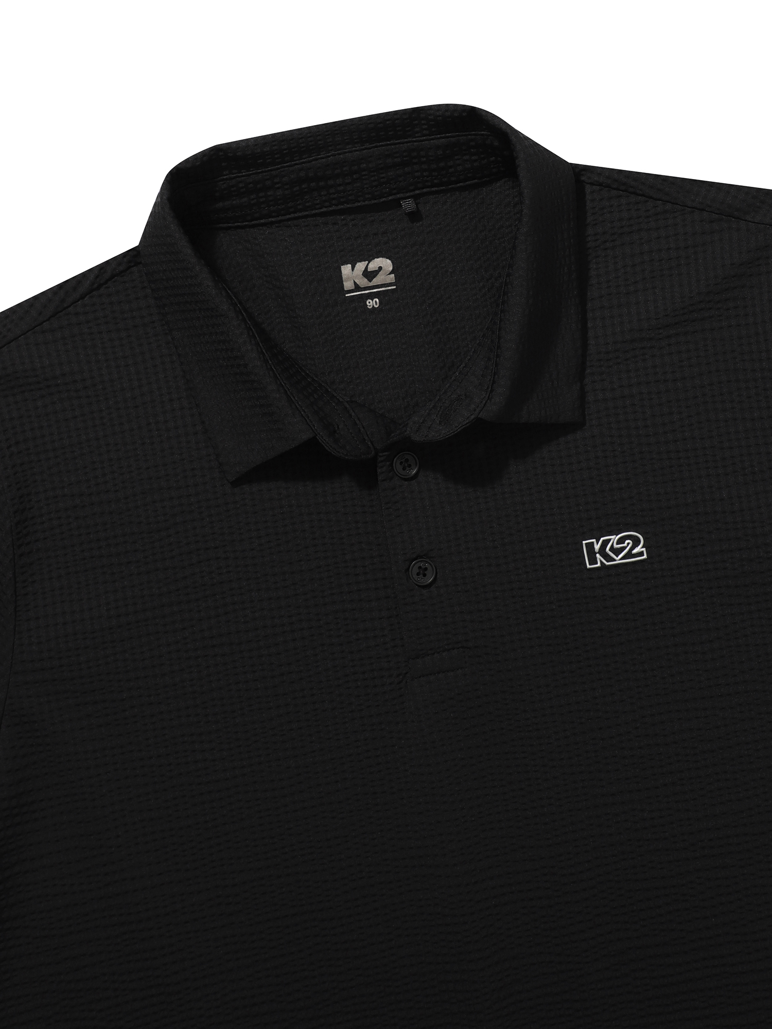[본사직영] K2 여성 시원서커 ICE WAFFLE 폴로 W ICE BLACK KWM25252I1 - 상세 이미지 4