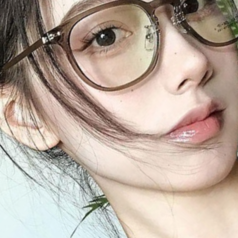 투명테 안경 블루라이트 차단 뿔테 무도수 - 상품 이미지