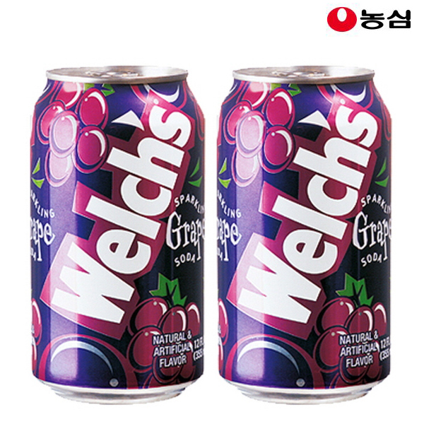 농심 웰치스 포도 딸기 오렌지 청포도 세트 355ml x 24개 - 상세 이미지 2