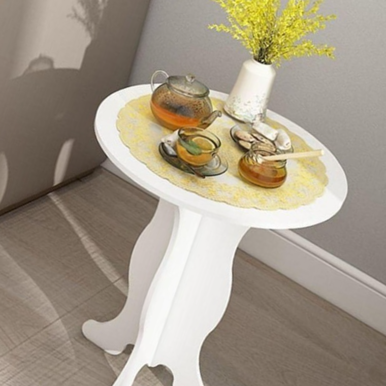 원형 미니 사이드 테이블 소파 틈새 책상 협탁 보조 조립식 인테리어