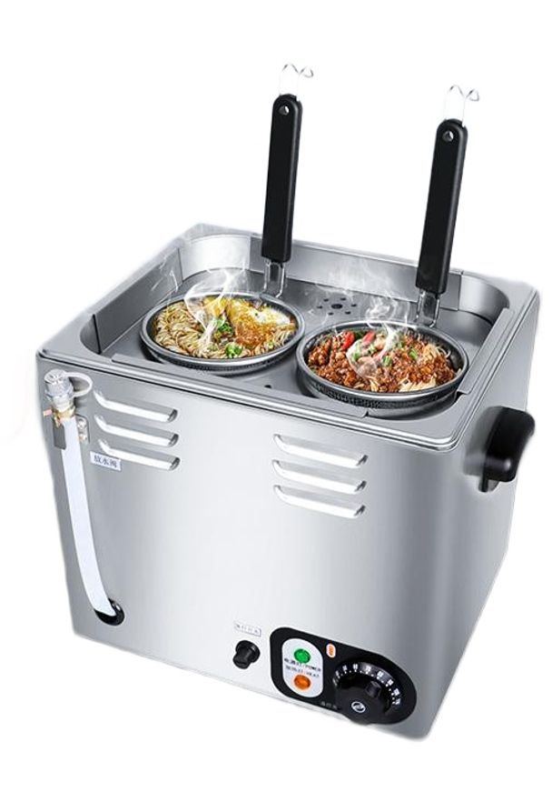 국수 삶는 기계 우동 조리기 파스타 면 라멘 건지기 더블 헤드 데스크탑 220V 2400W 14 - 상품 이미지
