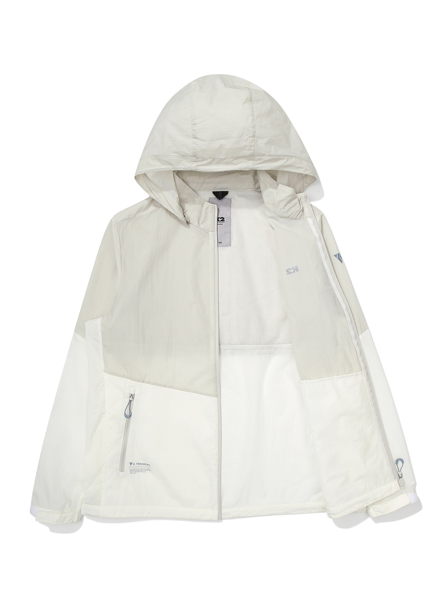 [본사직영] K2 여성 KTR CLIFF HYPER (클리프 하이퍼) 바람막이 자켓 W PEARL GREY KWM25116PG - 상세 이미지 3