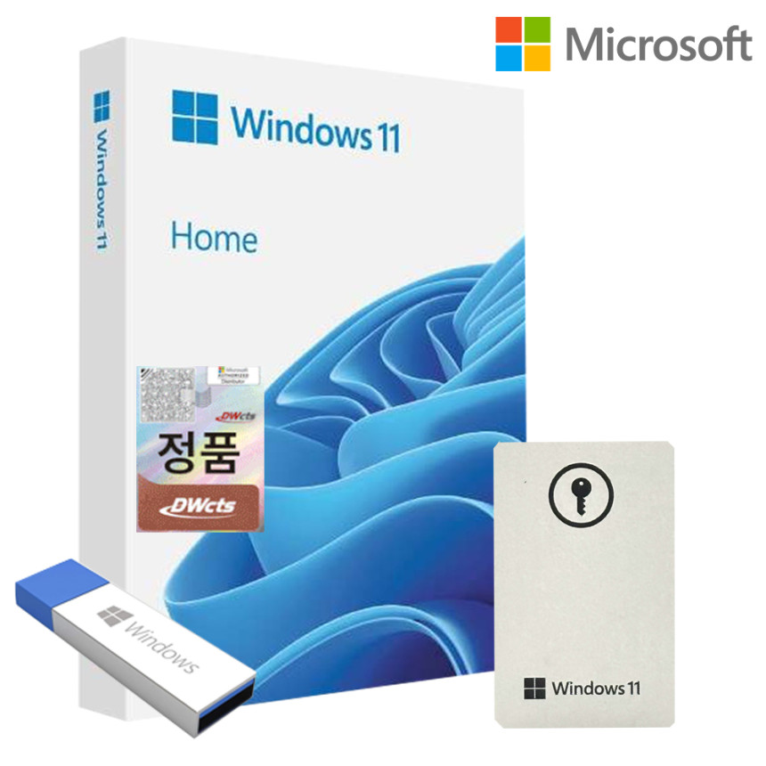 [한국정품인증점 MS 윈도우 11 Windows Home FPP 처음사용자용 영구 제품키 USB설치 사진 6