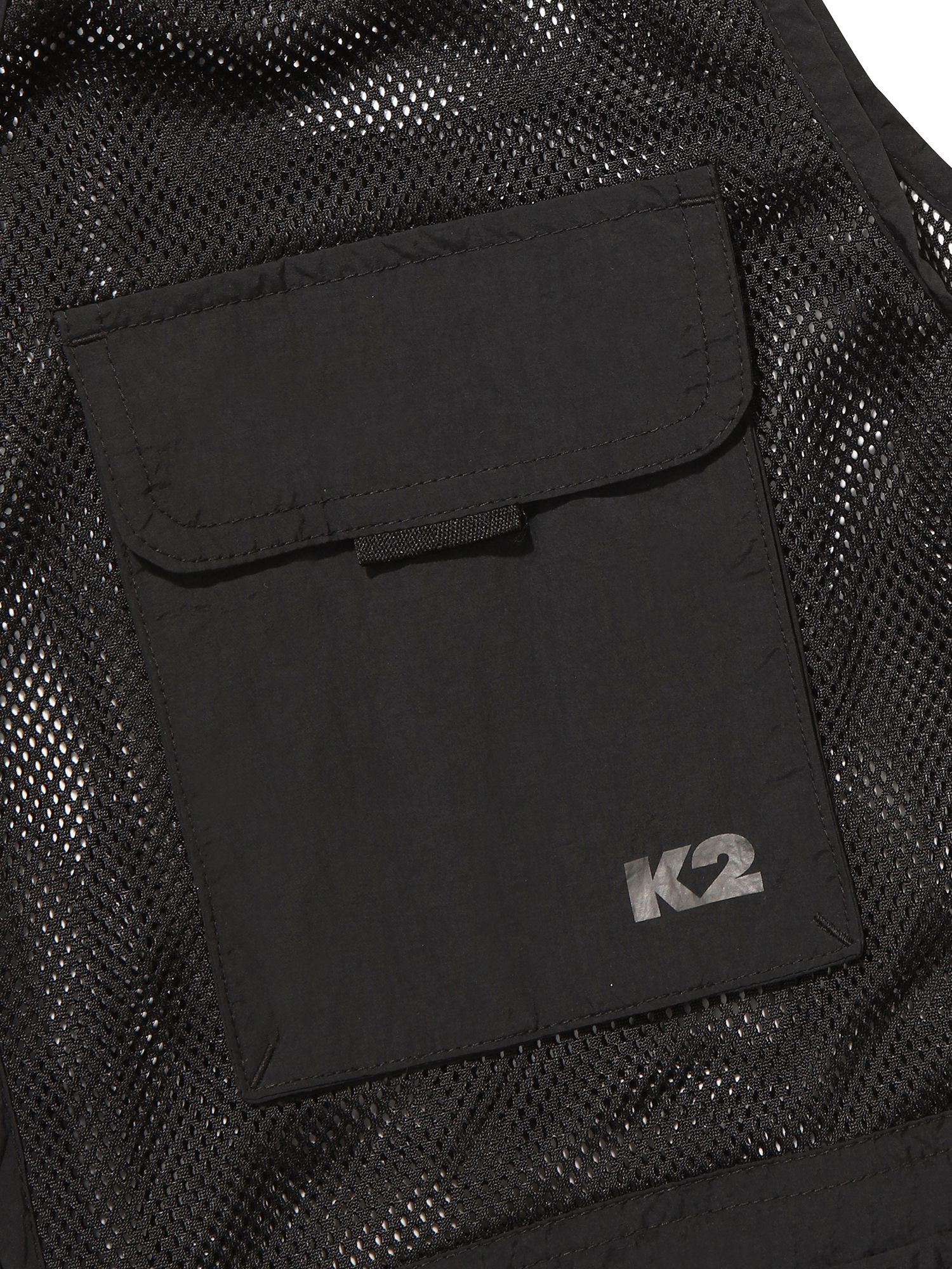 [본사직영] K2 남성 FLYHIKE 유틸리티 V넥 메쉬 베스트 Black KMM25627Z1 - 상세 이미지 5