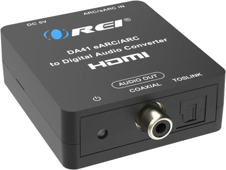 [해외]OREI eARC/ARC HDMI to Optical/Coaxial 오디오 추출기 - Dolby 5.1 채널 DTS LPCM 2.0 HDTV 사운드바 스피커 앰프 지원 (D