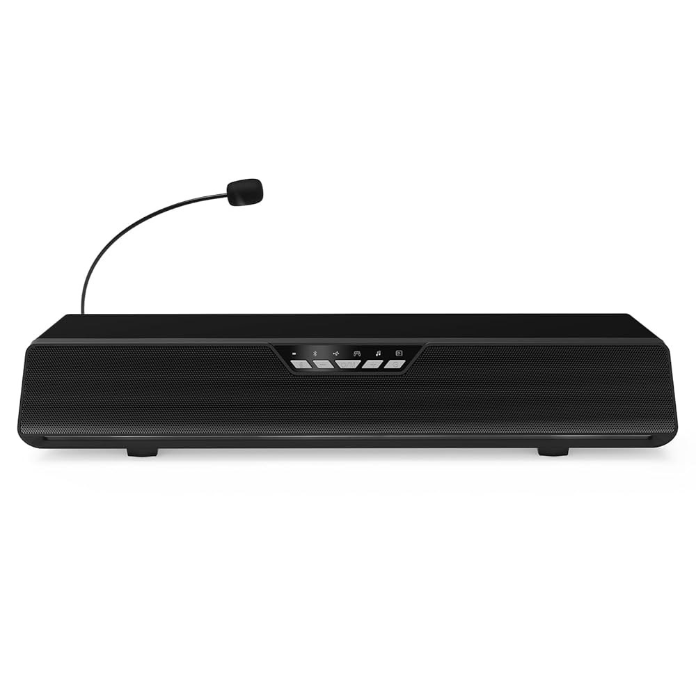ottosing 데스크톱용 컴퓨터 스피커, HiFi 사운드, 전원 블루투스 조명 모니터용 노트북 PC 클리어 RGB USB 데스크톱 C/USB 사운드바 서지 - 상품 이미지