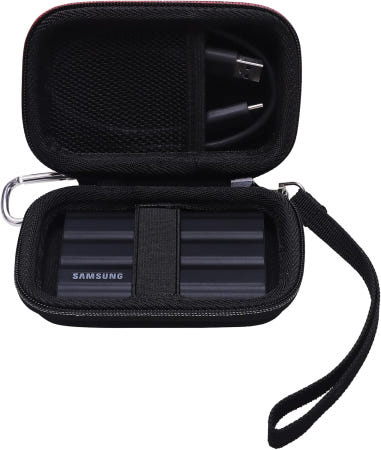 [해외]삼성 T7 / T9 쉴드 터치 250GB 500GB 1TB 2TB 4TB 스테이트 드라이브용 XANAD 하드 케이스 블랙 Black 1-in-1 Hard Drive