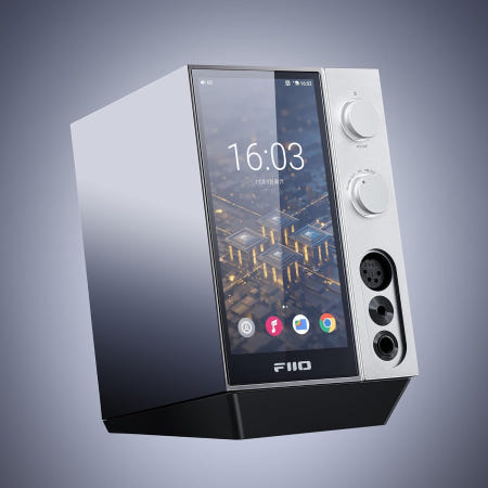 FiiO [해외]Fiio R9 안드로이드 미디어 스트리머 네트워크 플레이어 HDMI/MQA 풀 디코드 USB DAC DSD512 PCM768kHz/32비트 블루투스 5.0 6인치 HD 터치
