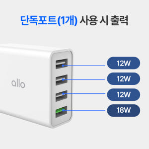 알로코리아 터보 4포트 35W QC3.0 고속 멀티충전기 UC435QC 개봉기 | 실사용 후기 - 상품 이미지 3