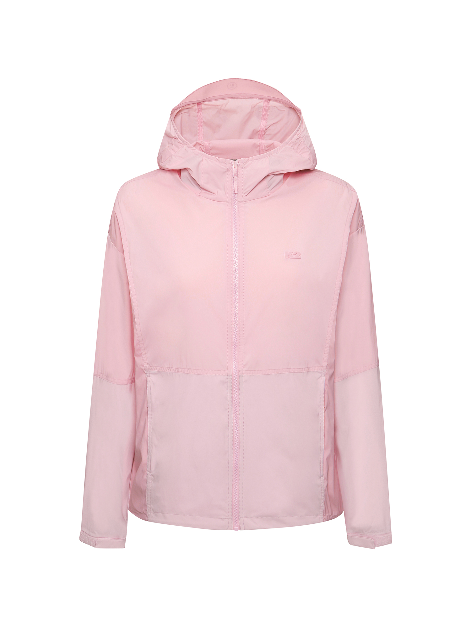 [본사직영] K2 여성 웨더리스(WEATHERLESS) 바이저 (VISOR) 바람막이 자켓 W Light Pink KWM25142P1 - 상품 이미지