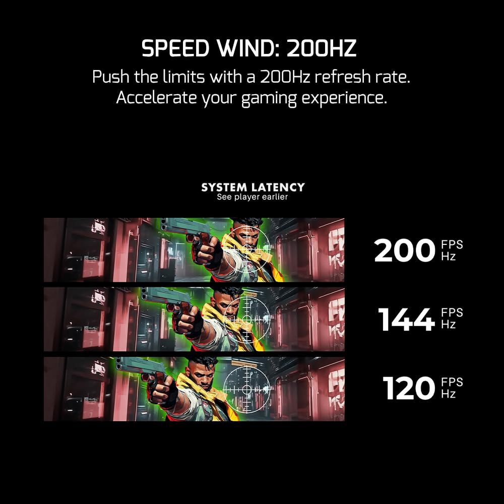 GAMEPOWER T50 27인치 1500R 곡선형 VA 듀얼 게이밍 sRGB, 백라이트, 1080p, 패널, 125 HDR, 제로 0.5ms 풀 응답 프레임, 스피커, RGB - 상세 이미지 3