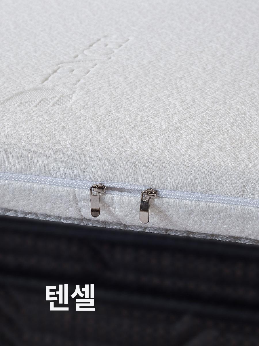 매트리스 쿨매트 싱글/슈퍼싱글 누빔 여름용 침대패드 뉴 텐셀 5cm 그레이 90 x 200cm - 상세 이미지 4