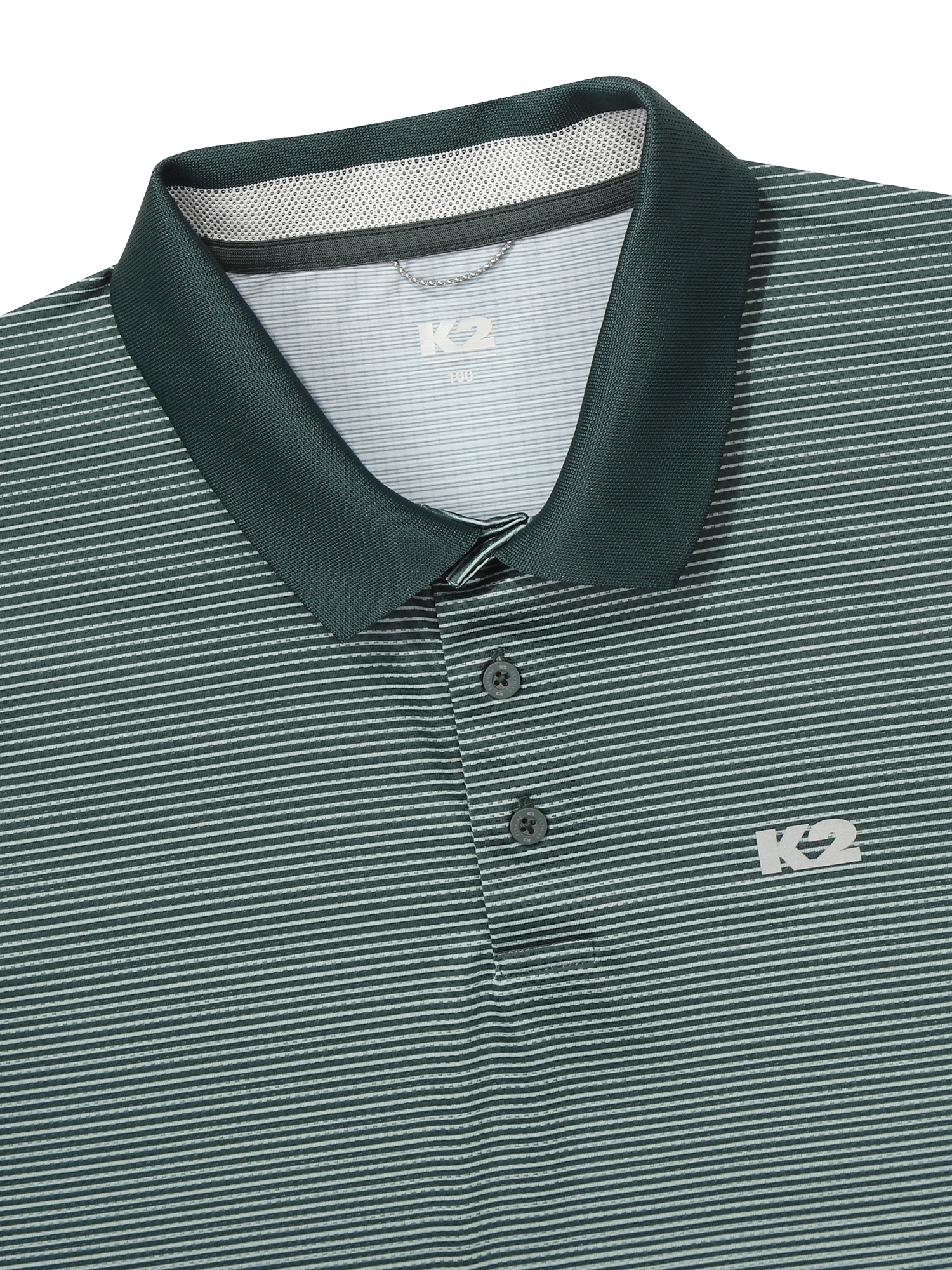 [본사직영] K2 남성 오싹(OSSAK) NEW TRACK 반팔 폴로 BLACK GREEN KMM25228QF - 상세 이미지 3