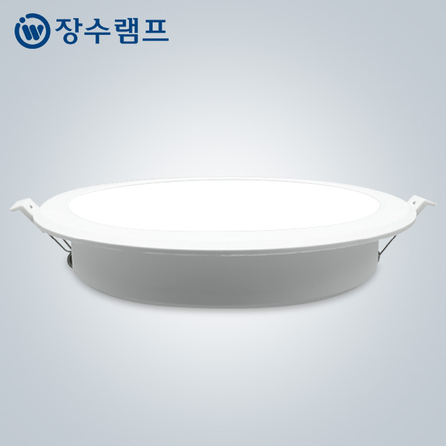 20cm(8인치) 장수램프 LED 다운라이트 확산형 플리커프리 매입등 40W, 주광색, 1개 - 상품 이미지