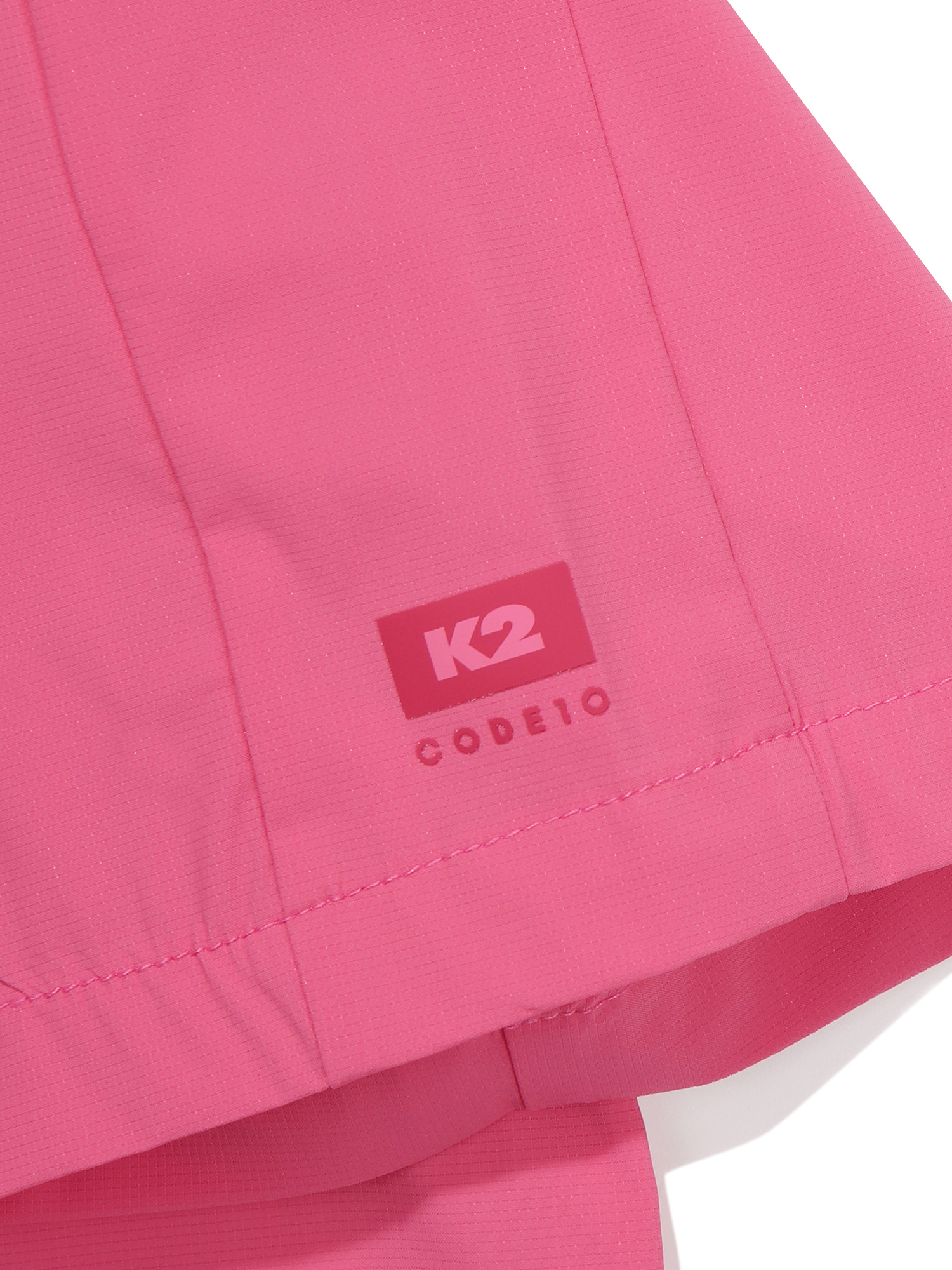 [본사직영] K2 여성 코드텐(CODE10) ICE 우븐 반팔 라운드 W CANDY PINK KWM252461P - 상세 이미지 5