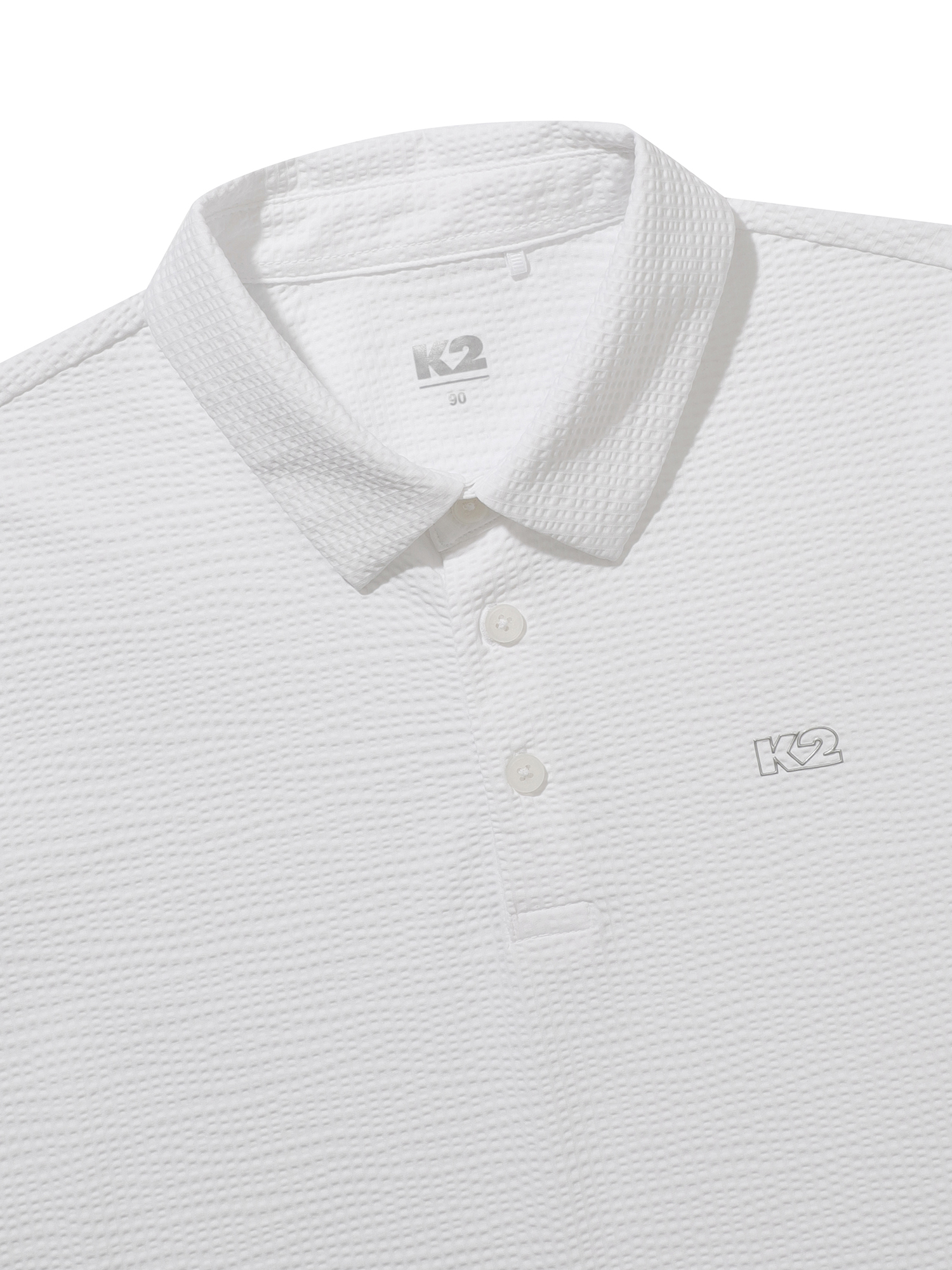 [본사직영] K2 여성 시원서커 ICE WAFFLE 폴로 W ICE WHITE KWM25252I5 - 상세 이미지 3