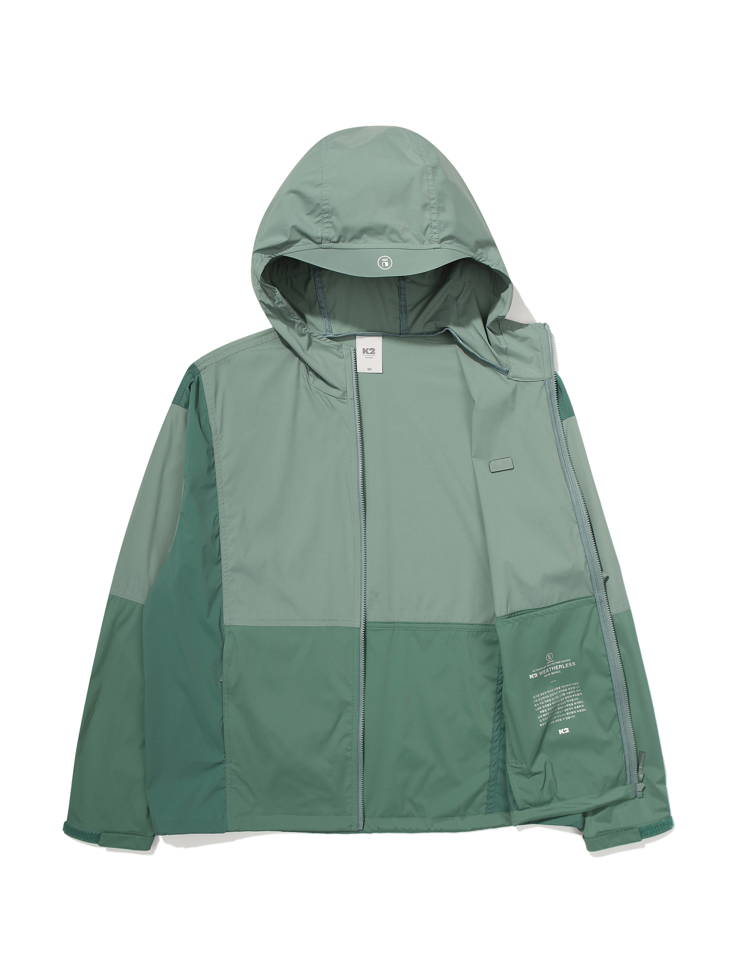 [본사직영] K2 여성 웨더리스(WEATHERLESS) 바이저 (VISOR) 바람막이 자켓 W FOREST GREEN KWM251425G - 상세 이미지 2