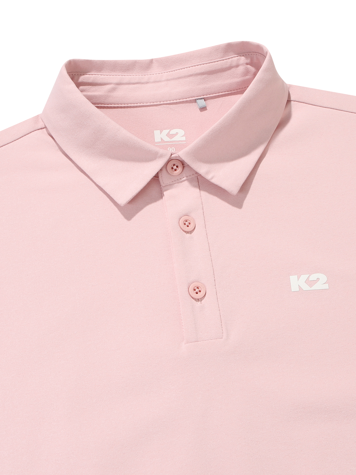 [본사직영] K2 여성 BOOST 반팔 네츄럴 스트레치 폴로 티셔츠 W S/PINK KWM252867P - 상세 이미지 3