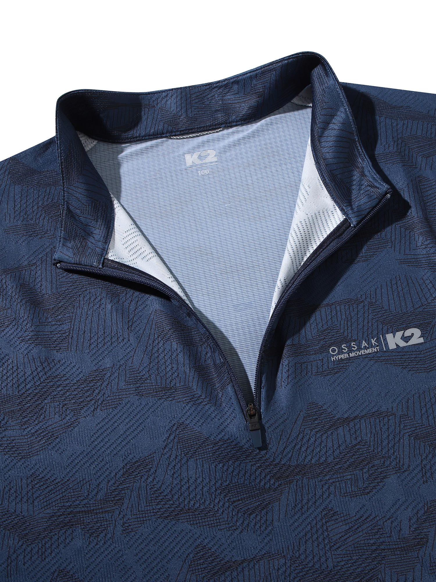 [본사직영] K2 남성 오싹(OSSAK) ICEDUAL 긴팔 집업 INDIGO BLUE KMM25215IE - 상세 이미지 4