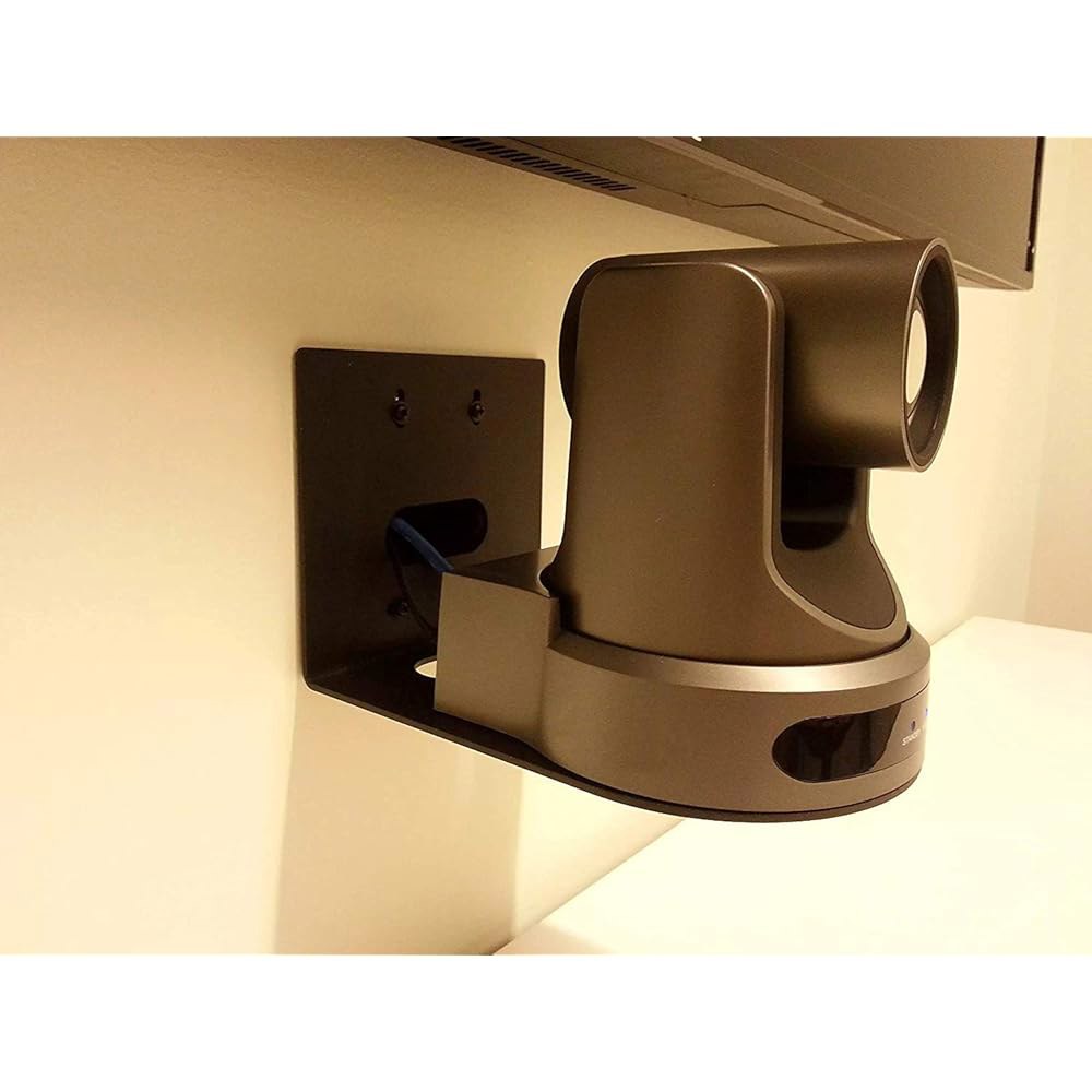 Wdwlbsm 카메라 벽 마운트 브래킷, 홀더, 장착 감시 소형 범용 HCM-1, HuddleCam, (블랙) 보안 AVIPAS, 스피커 또는 행거 - 상세 이미지 2
