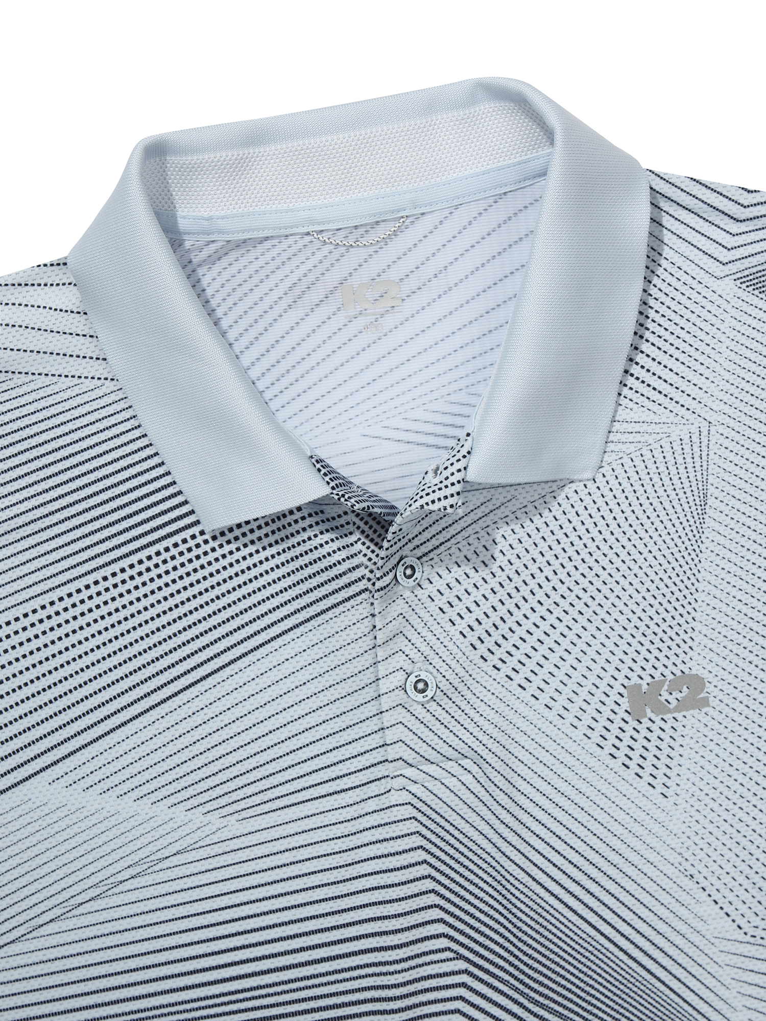 [본사직영] K2 남성 오싹(OSSAK) WIRE 반팔 폴로 SILVER BLUE KMM25227ZQ - 상세 이미지 4