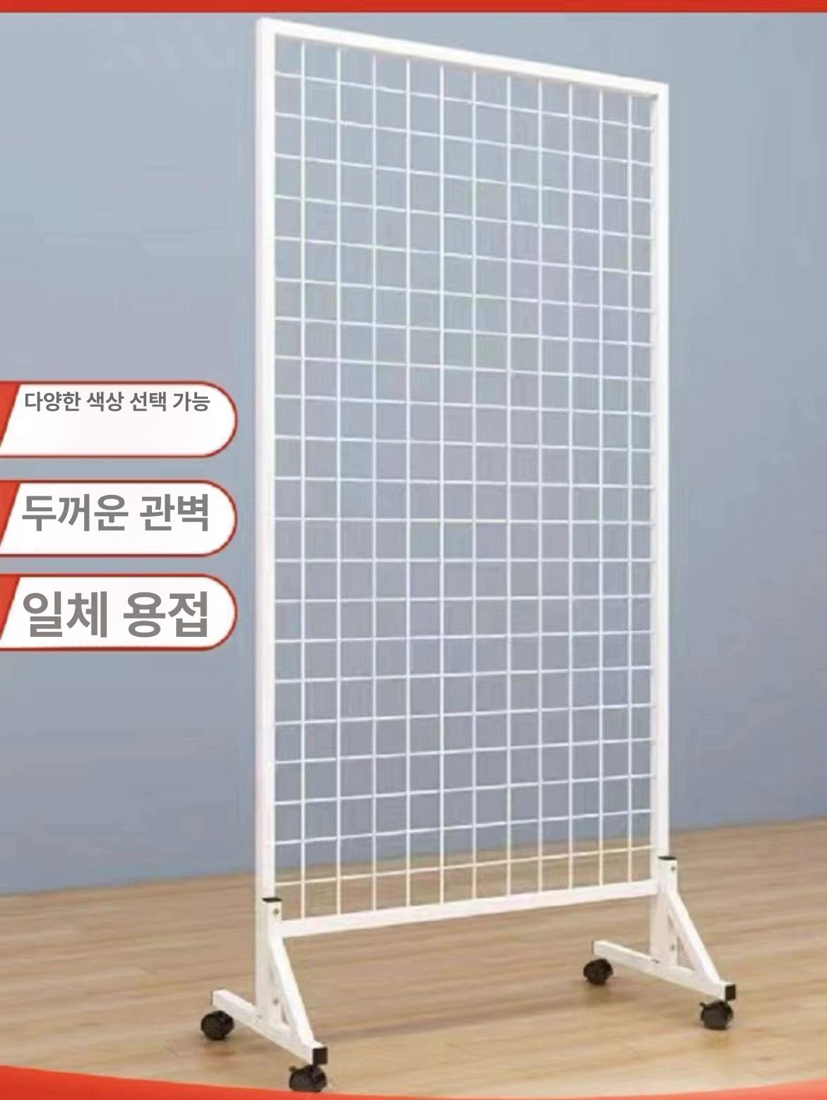 이동식 칸막이 파티션 접이식 거치대 소품 걸이 그림 블랙 너비 120 높이 170 - 상세 이미지 4