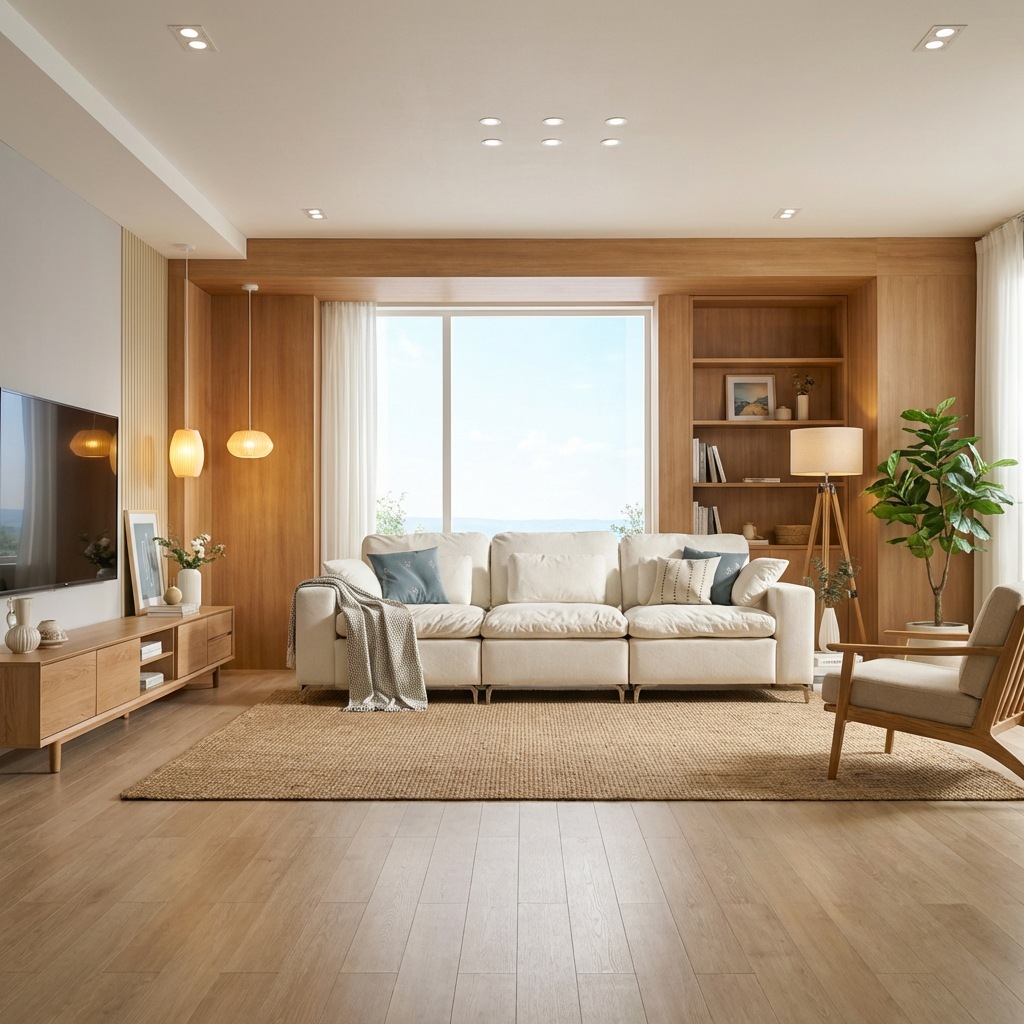 세인트블랑 라포 구스 스윙 패브릭 아쿠아텍스 이지클린 모듈 소파 sk 아이보리, 4인용