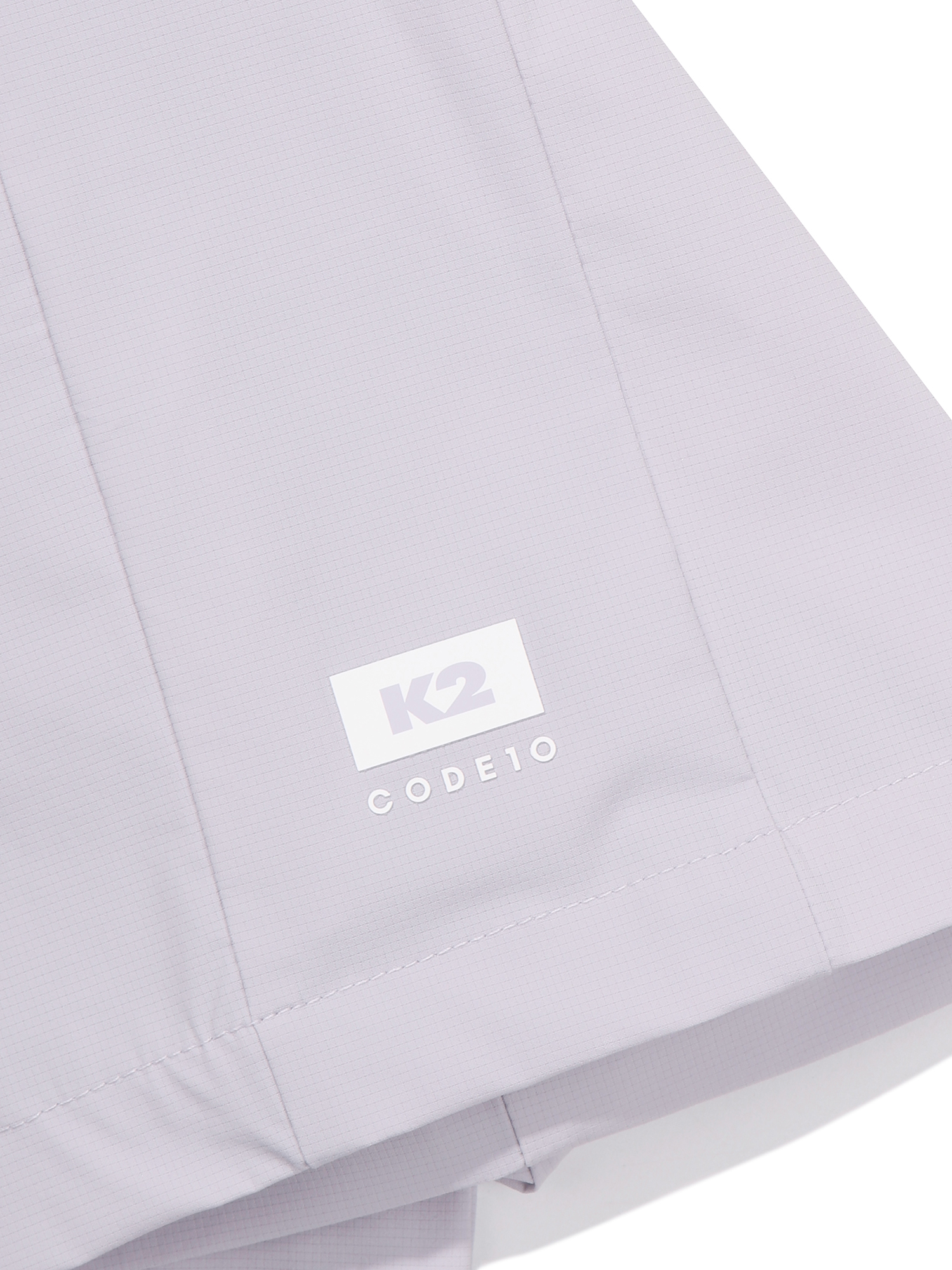 [본사직영] K2 여성 코드텐(CODE10) ICE 우븐 반팔 라운드 W Pastel Violet KWM25246V3 - 상세 이미지 2