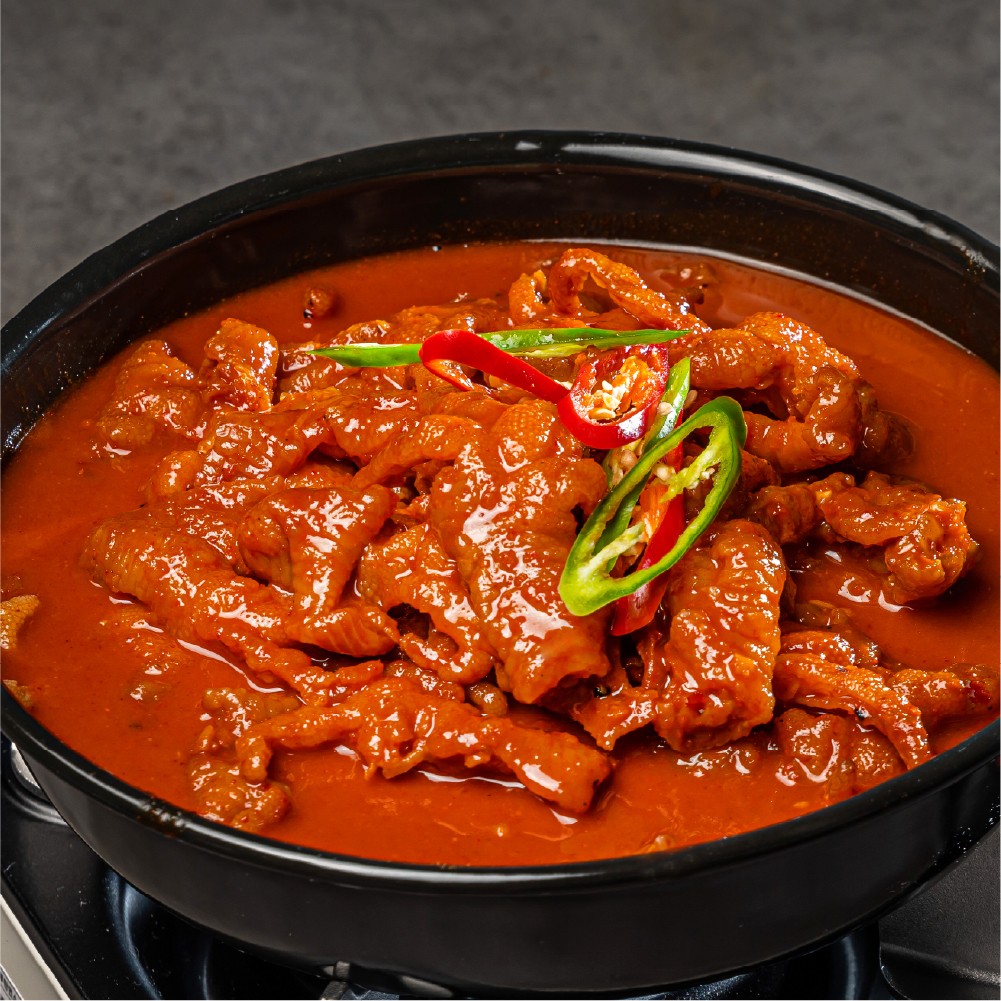 야식플렉스 매운 국물닭발 무뼈닭발 튤립닭발 캠핑음식 밀키트 술안주 1.2kg - 상세 이미지 2