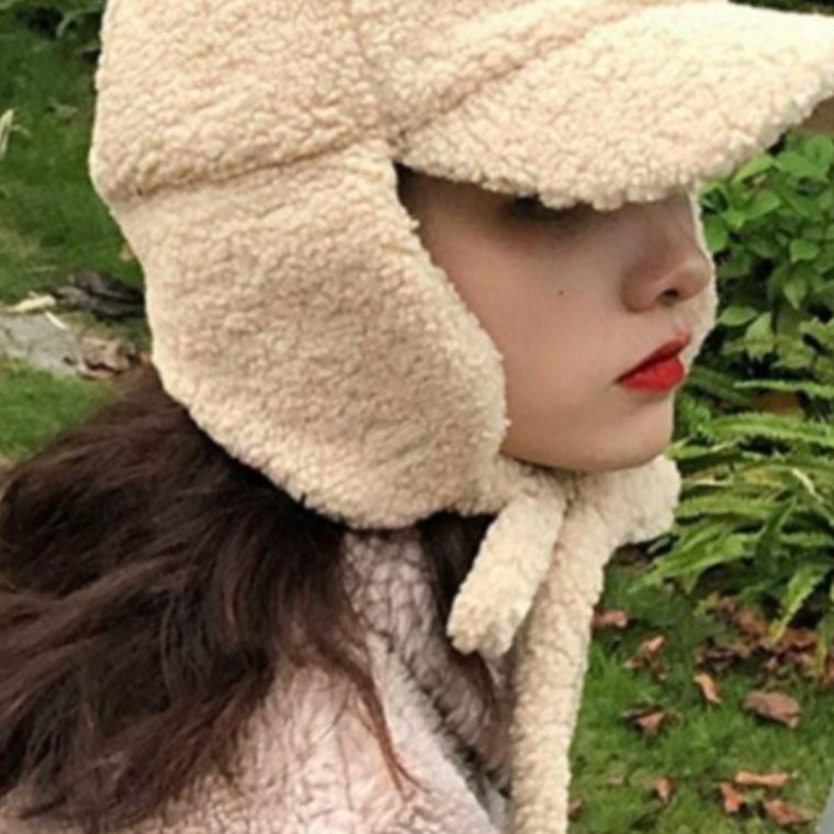 귀도리 귀달이 양털 군밤 모자 겨울 방한모자 - 상품 이미지