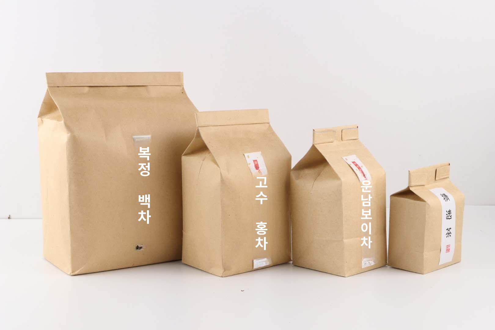 커피 포장백 스탠드 지퍼 크라프트 봉투 아로마 밸브 차 대형 18 x 10x24 - 상세 이미지 2