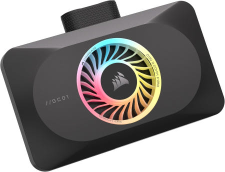 [해외]CORSAIR XG3 RGB 하이브리드 GPU 워터 블록 - 맞춤형 냉각 5080 5070 Ti 및 18개의 주소 지정 가능한 LED iCUE 링크 연결 내장 온도 센서 블