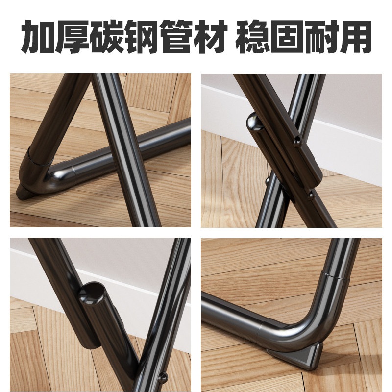 1인용 접이식 책상 노트북 테이블 미니 이동식 원룸 사이드 공부 탁자 거실 60x40x70 심플 화이트 - 상세 이미지 3