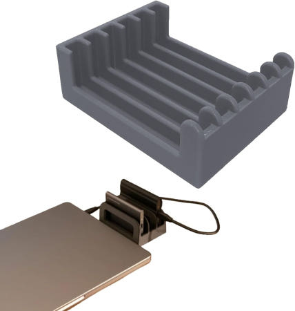 [해외]삼성 SSD/T5/T7/T7/T9 홀더 정리함 스탠드 솔리드 스테이트 드라이브 미끄럼 방지 베이스 베이스가 있는 수직 공간 절약 (그레이) Gray