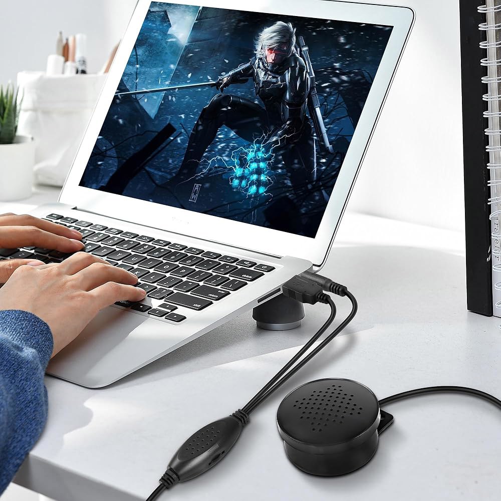 MEIRIYFA 데스크톱/PC용 컴퓨터 스피커, 노트북, 볼륨 USB 태블릿, 소형 스피커 있는 휴대용 PC 전원 컨트롤이 모니터용 - 상세 이미지 2