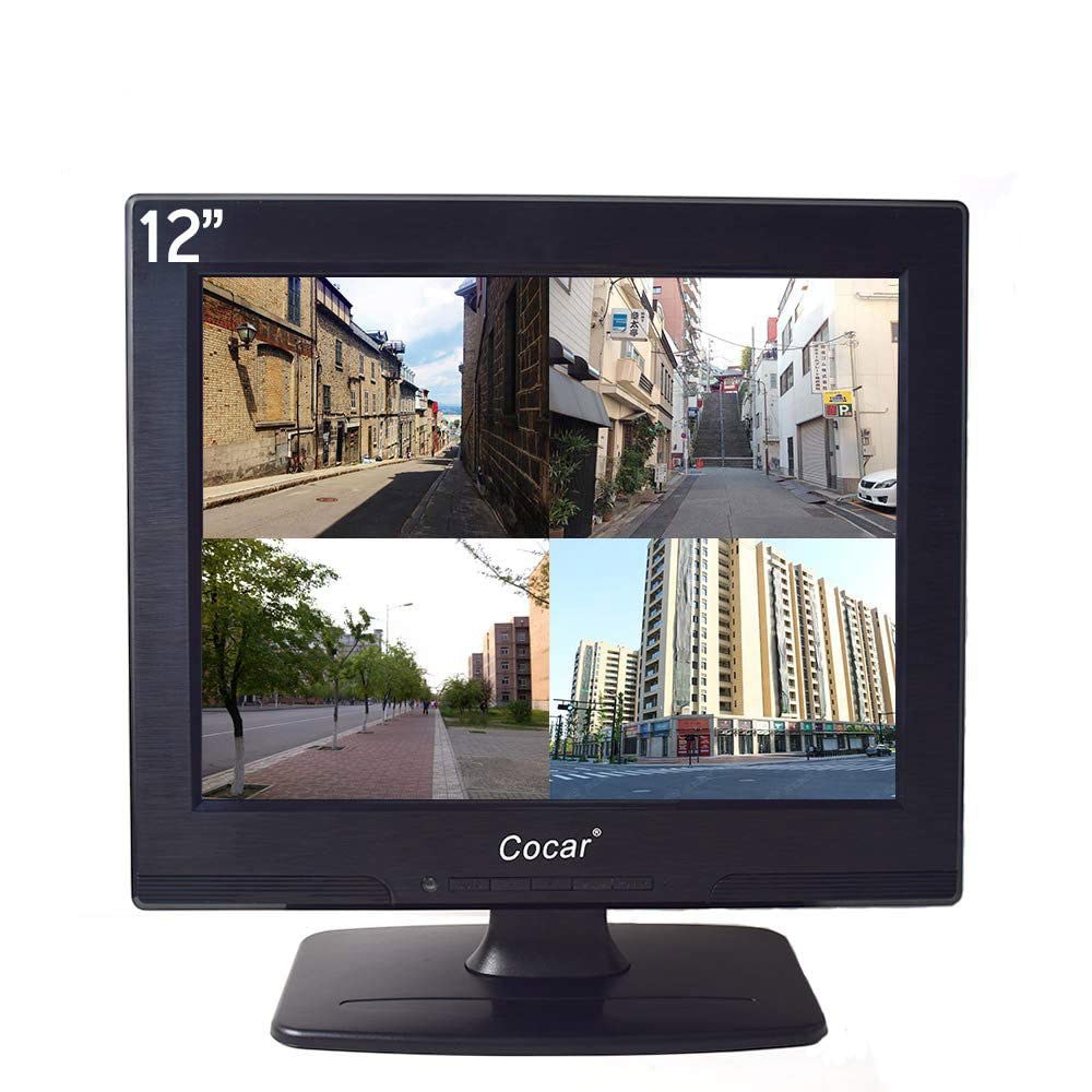 Cocar 12 Inch LCD Security for Speaker Built-in HD 800x600 with Camera Drive Player Audio 4 3 Home - 상품 이미지