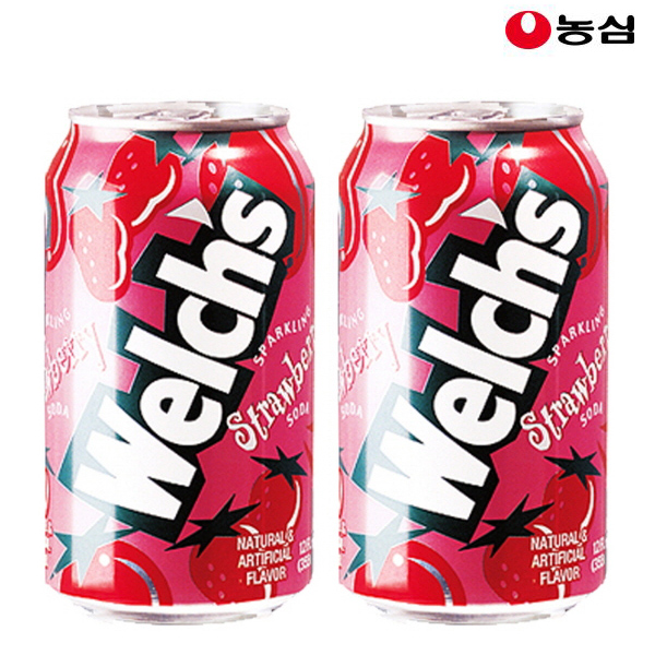 농심 웰치스 포도 딸기 오렌지 청포도 세트 355ml x 24개 - 상세 이미지 5