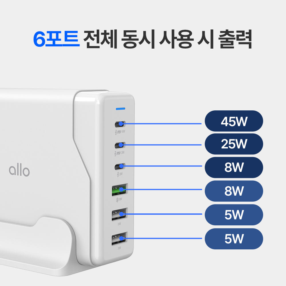 멀티 충전기 데스크 셋업