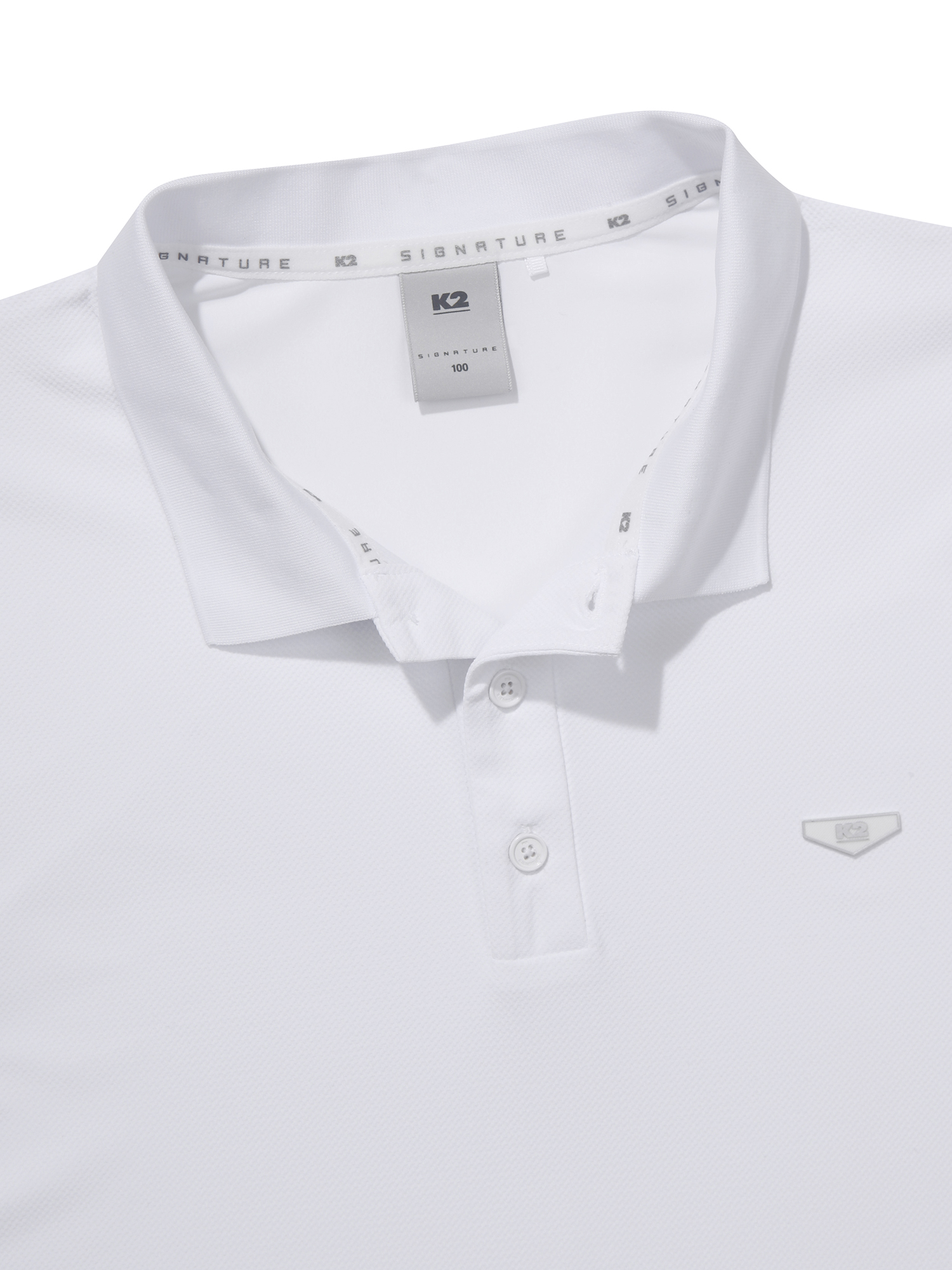 [본사직영] K2 남성 시그니처 파라다이스 썸머 긴팔 폴로 White KMM25265W2 - 상세 이미지 4