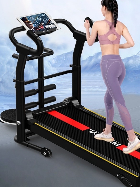 무동력 워킹패드 저소음 접이식 기능 수동 기본형 런닝머신 홈트 트레드밀 유산소 베이직 블랙 단일 기능 - 상품 이미지