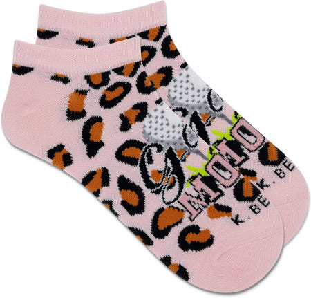 K. Bell [해외]케이벨 여성용 펀 스포츠 & 드링크 로우컷 양말 - 1켤레 멋지고 귀여운 참신함 노쇼 선물 Cheetah Golf Mom (Light 4-10