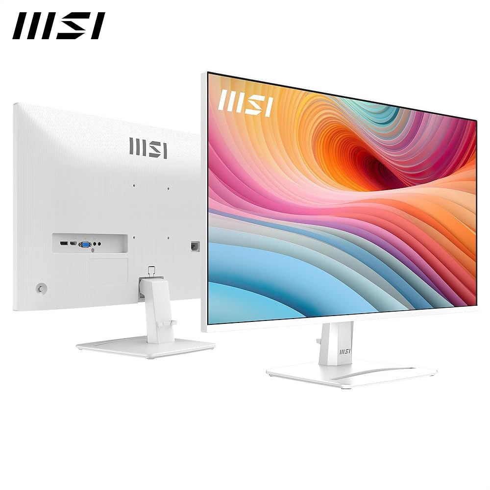 PRO MP275W E2 27인치 IPS x 120Hz, 게이밍 1080(FHD) VESA 화이트 스피커, 포트, 1ms, VGA 베젤 4면 디스플레이포트, 장착 가능, 1920 - 상세 이미지 2