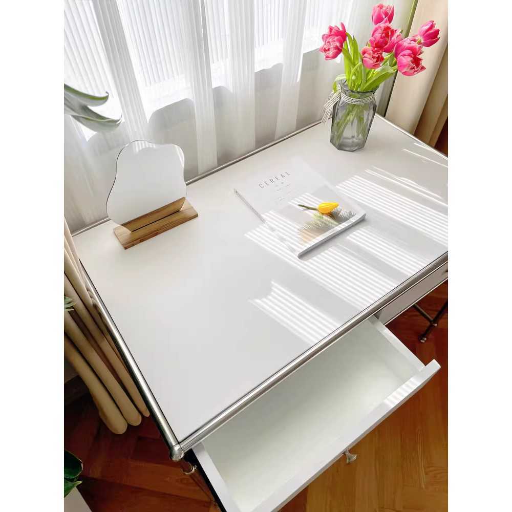 책상겸 화장대 스텐 입식 서랍 수납 거울 콘솔 테이블 77x42x85cm 이미지 7