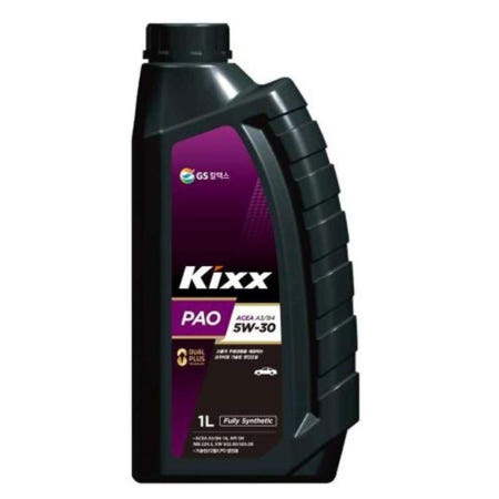 GS칼텍스 합성 Kixx 엔진오일 Kixx PAO A3/B4 5W-30_12/1L L2090AL1K1 1EA