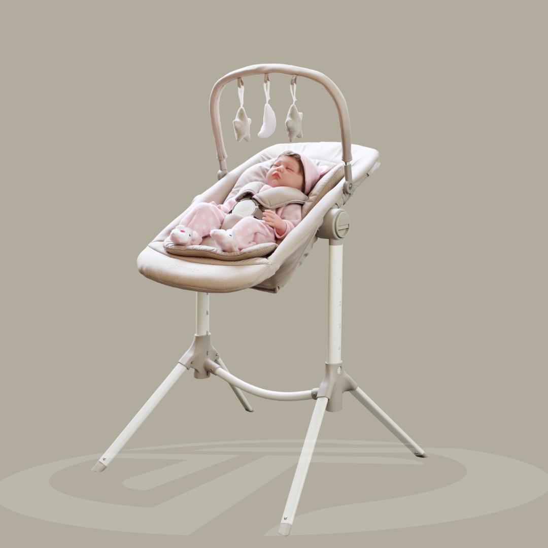 [누비앤타보] NUVY 휴대용 아기침대+하이체어 UPPY(업피) 뉴본세트 출산선물 하이브리드 유아가구