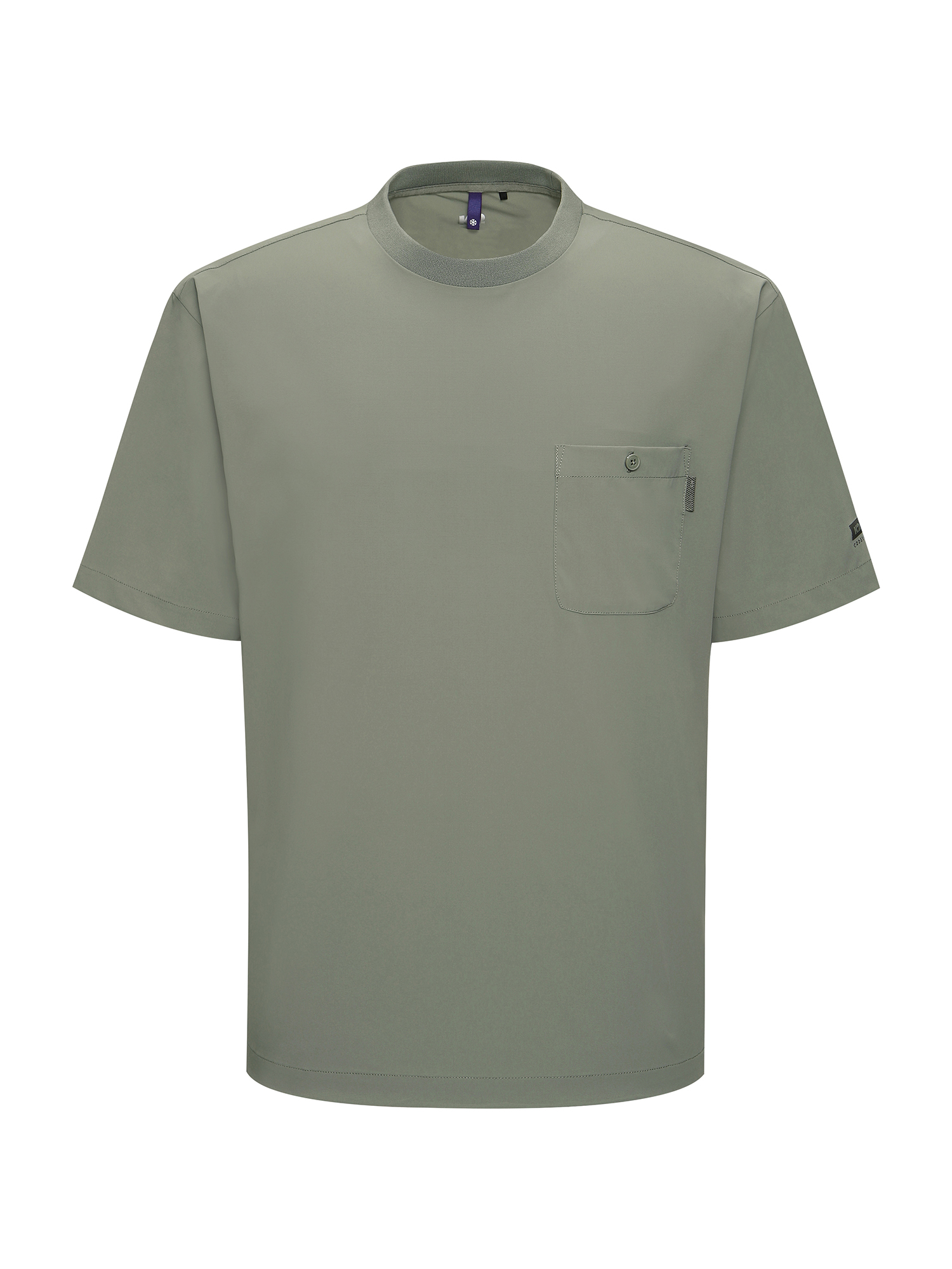 [본사직영] K2 남성 코드텐(CODE10) ICE 우븐 반팔 라운드 Khaki KMM25245K7 - 상품 이미지